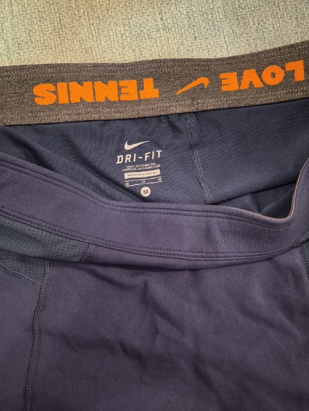 Nike Slate Women's Athletic Tennis Skort with Silver Swoosh - Picture 2 of 6